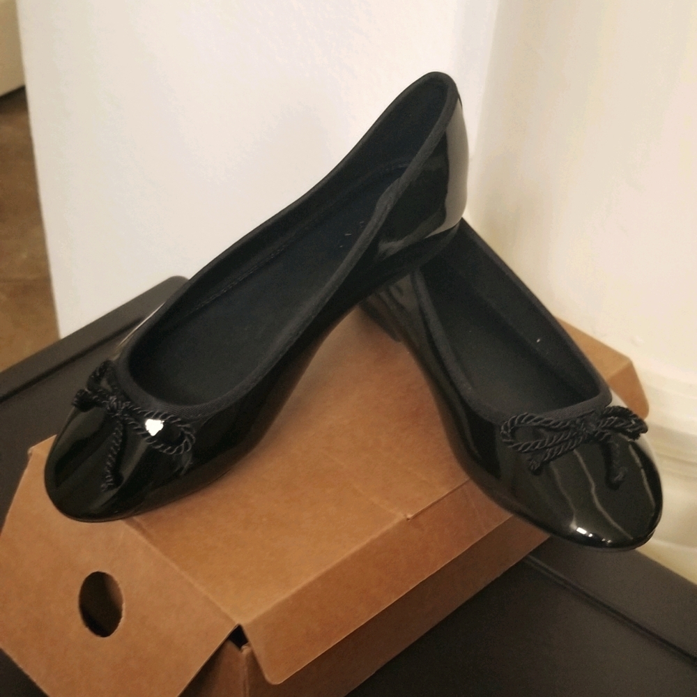 Black Patent Ballet Flat  ASOS brand